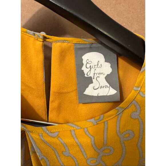 Girls from Savoy Anthropologie Silk Dress *note - Picture 8 of 11